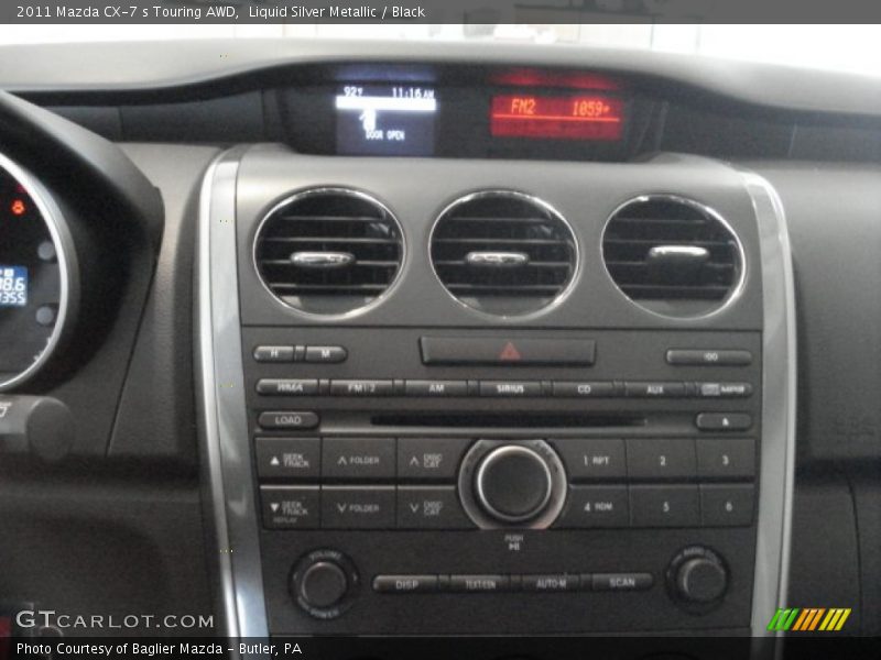 Liquid Silver Metallic / Black 2011 Mazda CX-7 s Touring AWD