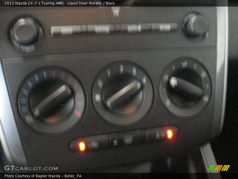 Liquid Silver Metallic / Black 2011 Mazda CX-7 s Touring AWD