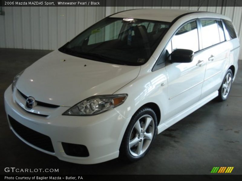 Whitewater Pearl / Black 2006 Mazda MAZDA5 Sport