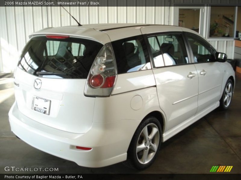 Whitewater Pearl / Black 2006 Mazda MAZDA5 Sport