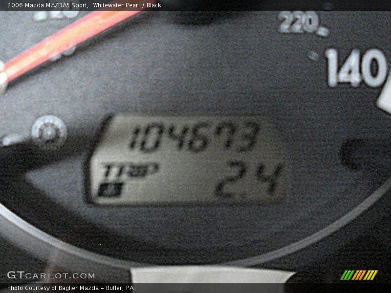 Whitewater Pearl / Black 2006 Mazda MAZDA5 Sport