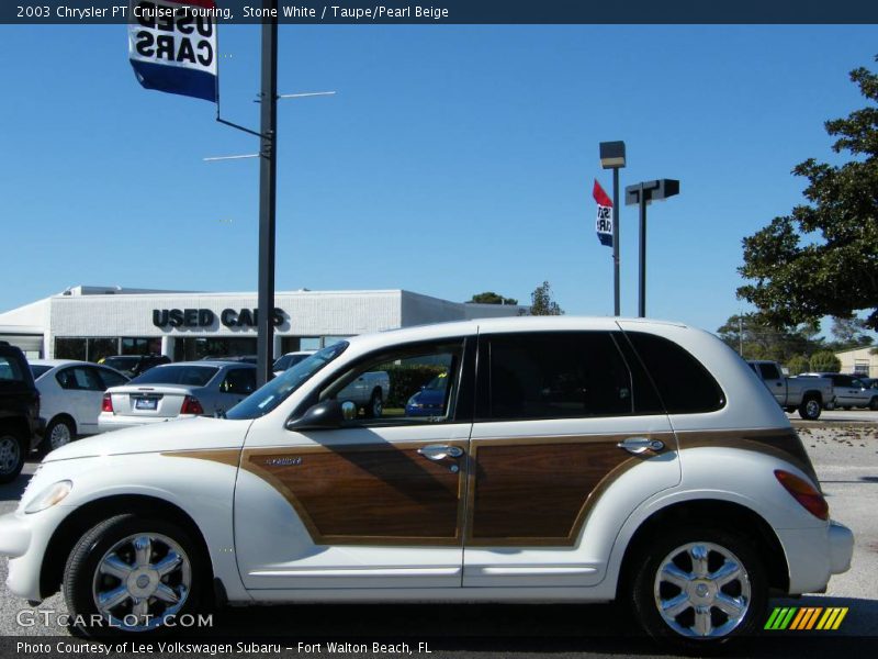Stone White / Taupe/Pearl Beige 2003 Chrysler PT Cruiser Touring