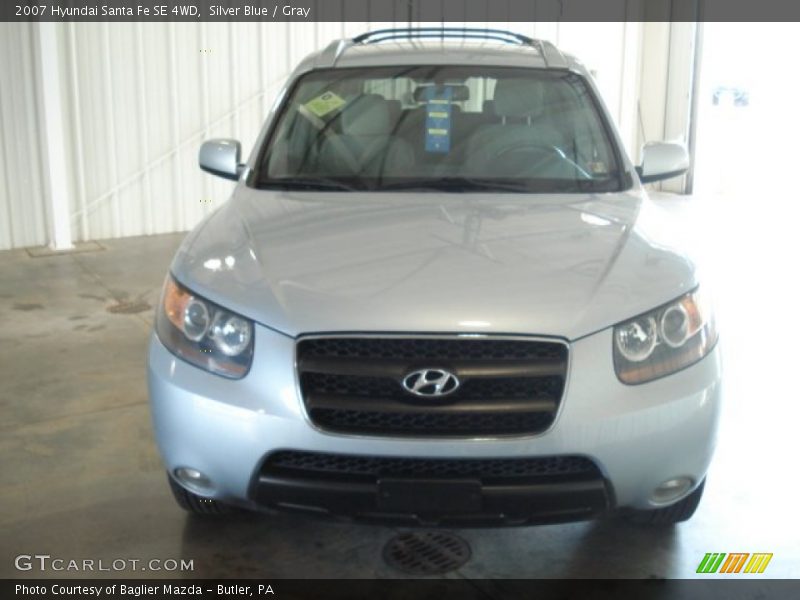 Silver Blue / Gray 2007 Hyundai Santa Fe SE 4WD