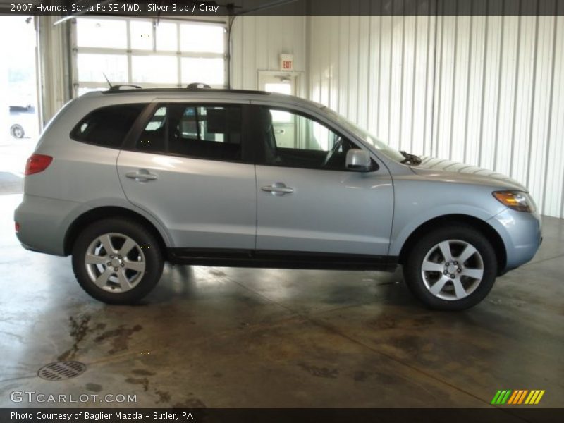 Silver Blue / Gray 2007 Hyundai Santa Fe SE 4WD