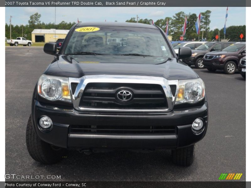 Black Sand Pearl / Graphite Gray 2007 Toyota Tacoma V6 PreRunner TRD Double Cab