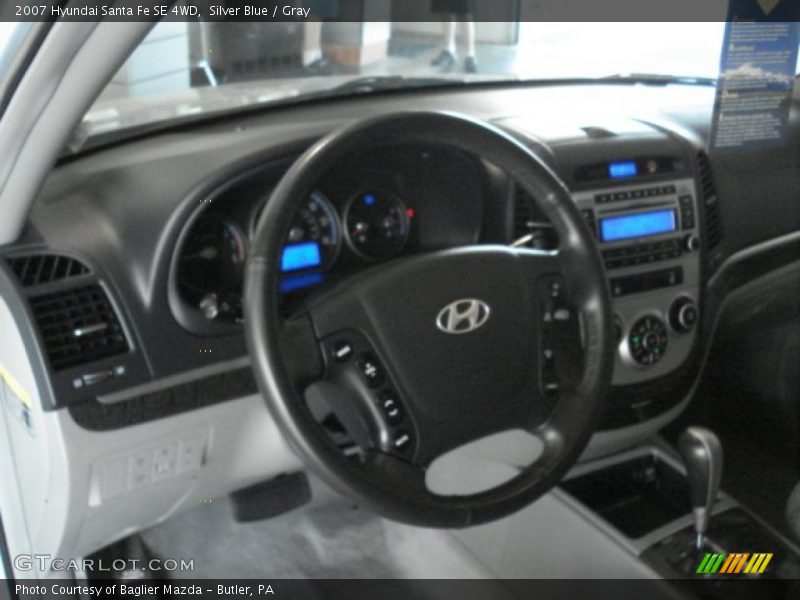 Silver Blue / Gray 2007 Hyundai Santa Fe SE 4WD