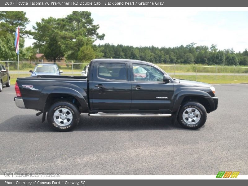 Black Sand Pearl / Graphite Gray 2007 Toyota Tacoma V6 PreRunner TRD Double Cab