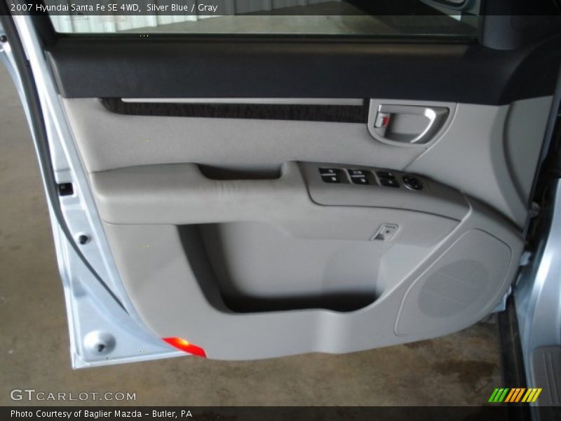 Silver Blue / Gray 2007 Hyundai Santa Fe SE 4WD