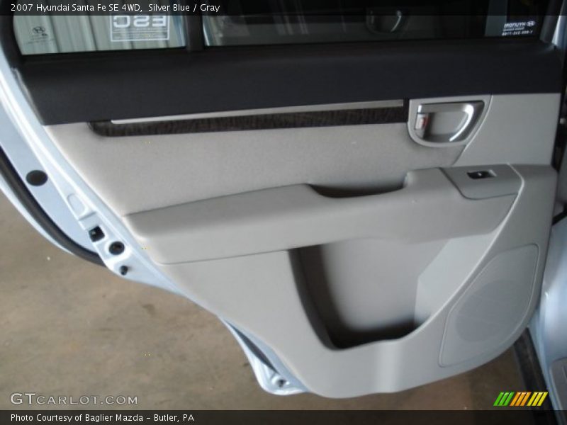 Silver Blue / Gray 2007 Hyundai Santa Fe SE 4WD