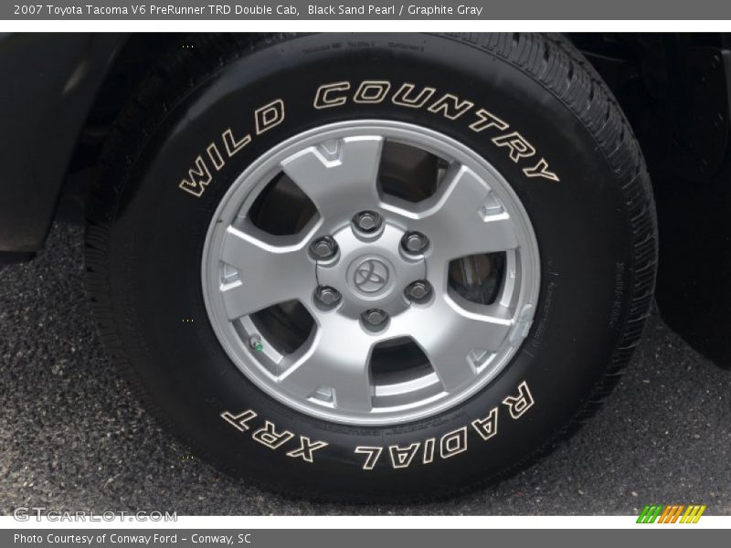 Black Sand Pearl / Graphite Gray 2007 Toyota Tacoma V6 PreRunner TRD Double Cab