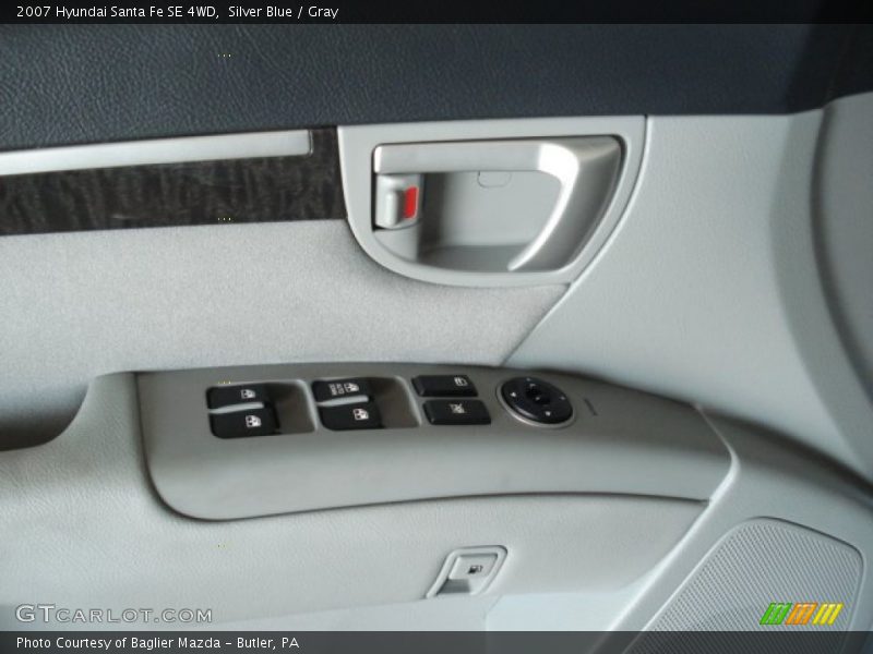 Silver Blue / Gray 2007 Hyundai Santa Fe SE 4WD
