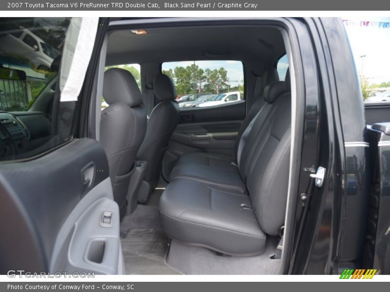 Black Sand Pearl / Graphite Gray 2007 Toyota Tacoma V6 PreRunner TRD Double Cab