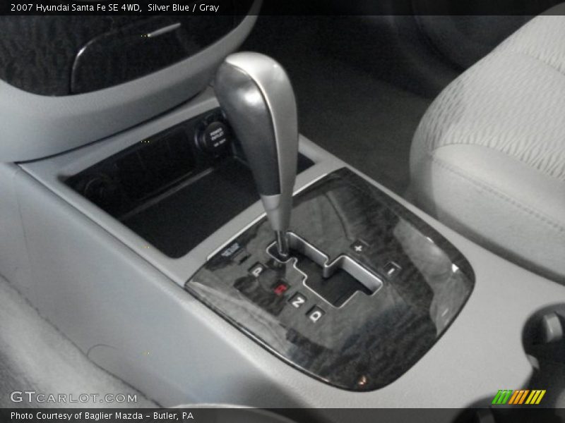 Silver Blue / Gray 2007 Hyundai Santa Fe SE 4WD