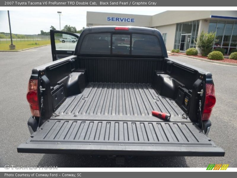 Black Sand Pearl / Graphite Gray 2007 Toyota Tacoma V6 PreRunner TRD Double Cab