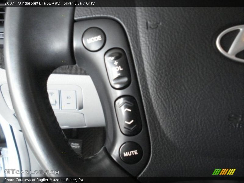 Silver Blue / Gray 2007 Hyundai Santa Fe SE 4WD