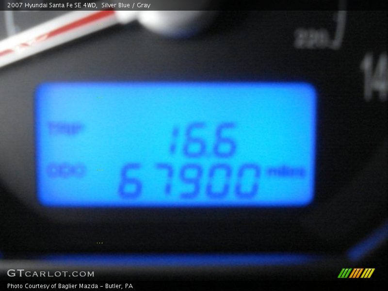 Silver Blue / Gray 2007 Hyundai Santa Fe SE 4WD