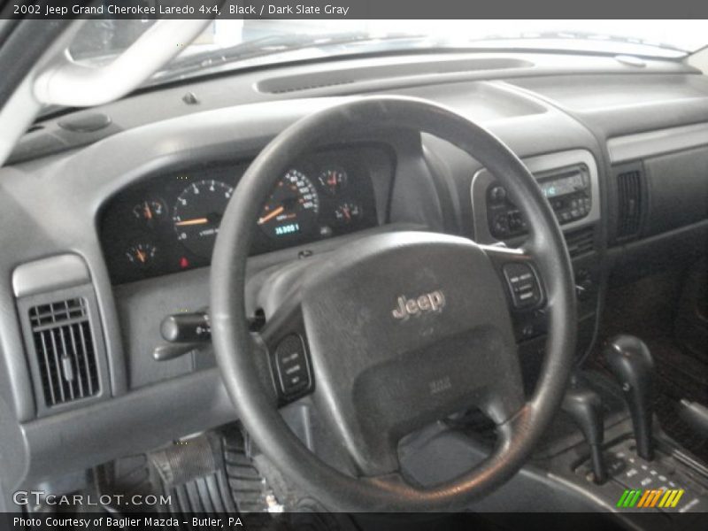 Black / Dark Slate Gray 2002 Jeep Grand Cherokee Laredo 4x4