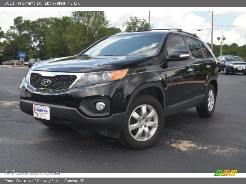 Ebony Black / Black 2011 Kia Sorento LX