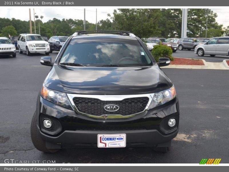 Ebony Black / Black 2011 Kia Sorento LX