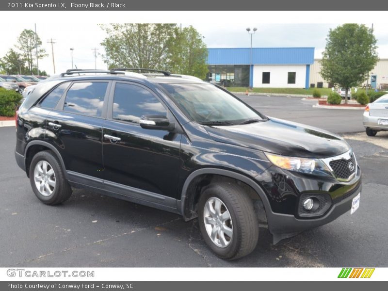 Ebony Black / Black 2011 Kia Sorento LX