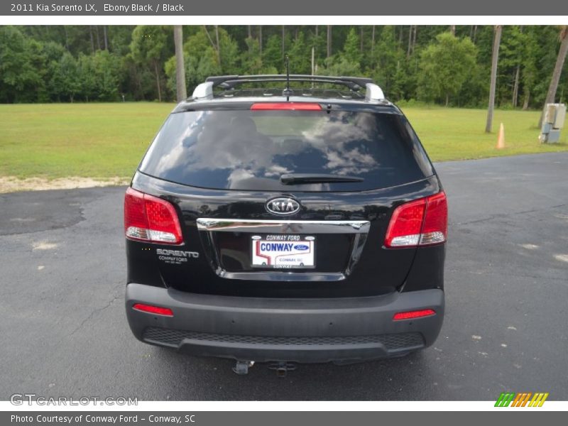 Ebony Black / Black 2011 Kia Sorento LX