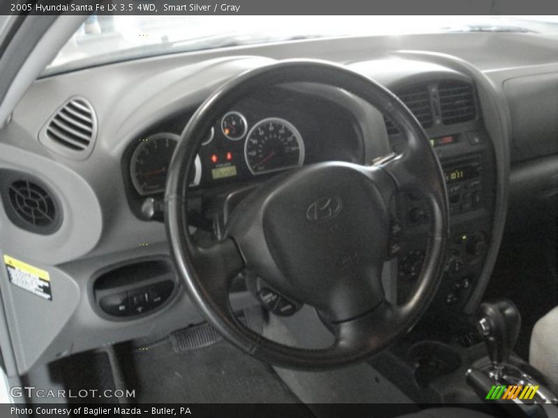 Smart Silver / Gray 2005 Hyundai Santa Fe LX 3.5 4WD