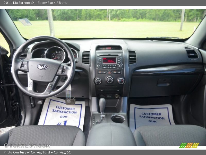 Ebony Black / Black 2011 Kia Sorento LX