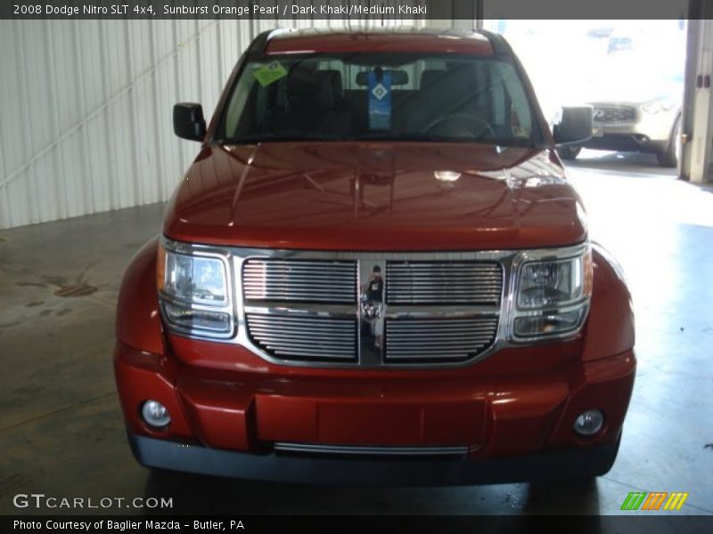 Sunburst Orange Pearl / Dark Khaki/Medium Khaki 2008 Dodge Nitro SLT 4x4