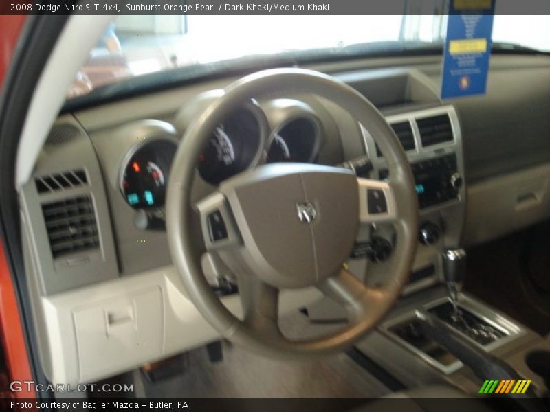 Sunburst Orange Pearl / Dark Khaki/Medium Khaki 2008 Dodge Nitro SLT 4x4