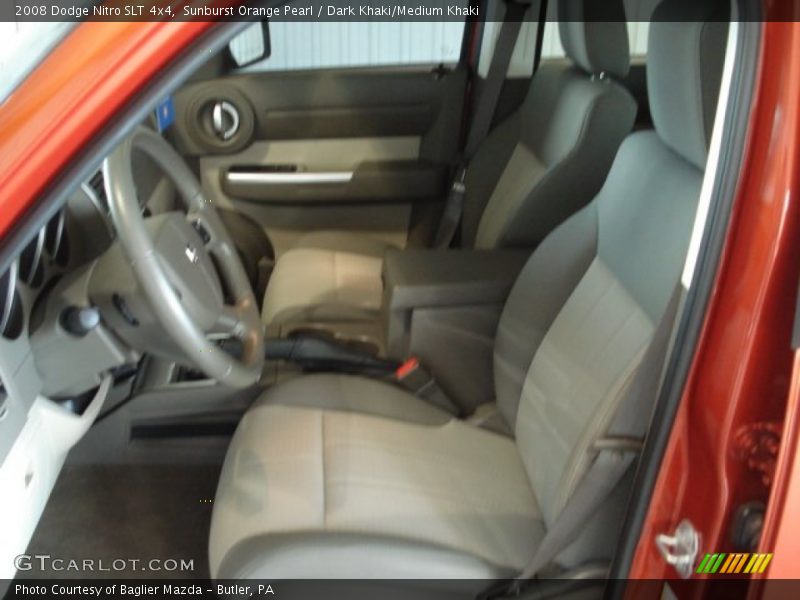 Sunburst Orange Pearl / Dark Khaki/Medium Khaki 2008 Dodge Nitro SLT 4x4