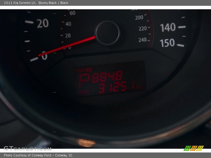 Ebony Black / Black 2011 Kia Sorento LX
