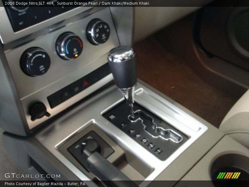 Sunburst Orange Pearl / Dark Khaki/Medium Khaki 2008 Dodge Nitro SLT 4x4