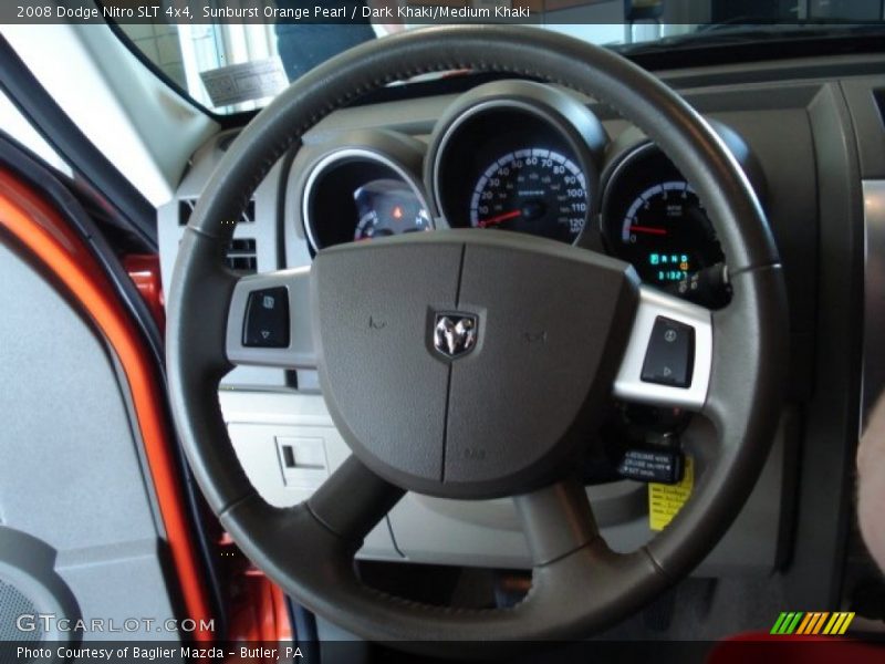 Sunburst Orange Pearl / Dark Khaki/Medium Khaki 2008 Dodge Nitro SLT 4x4