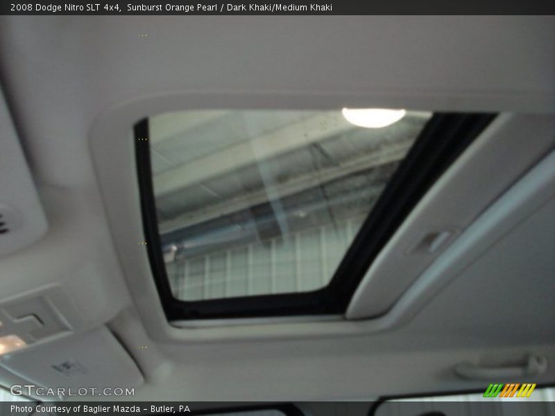 Sunburst Orange Pearl / Dark Khaki/Medium Khaki 2008 Dodge Nitro SLT 4x4