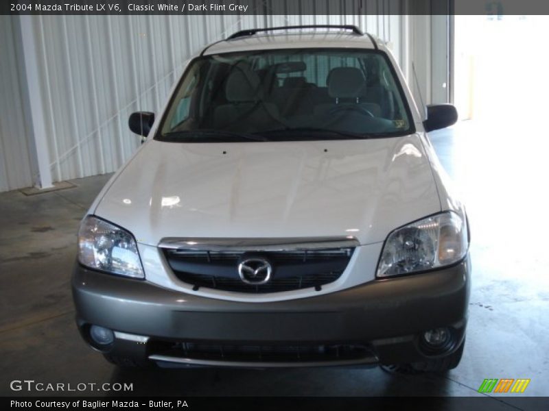Classic White / Dark Flint Grey 2004 Mazda Tribute LX V6