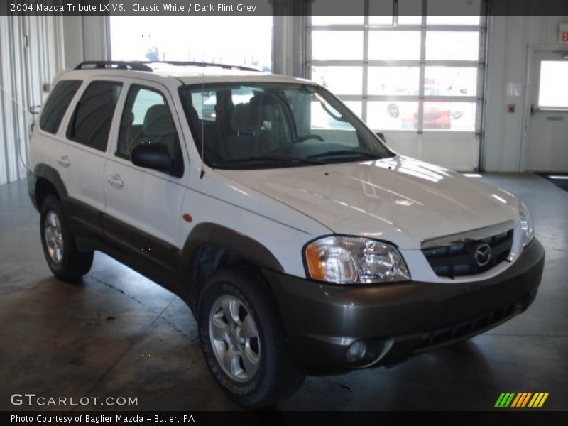 Classic White / Dark Flint Grey 2004 Mazda Tribute LX V6