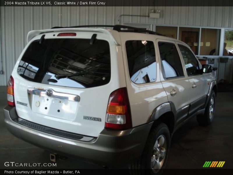 Classic White / Dark Flint Grey 2004 Mazda Tribute LX V6