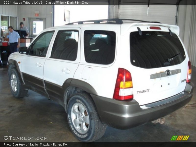 Classic White / Dark Flint Grey 2004 Mazda Tribute LX V6