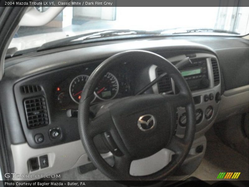 Classic White / Dark Flint Grey 2004 Mazda Tribute LX V6