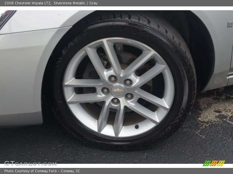 Silverstone Metallic / Gray 2008 Chevrolet Impala LTZ