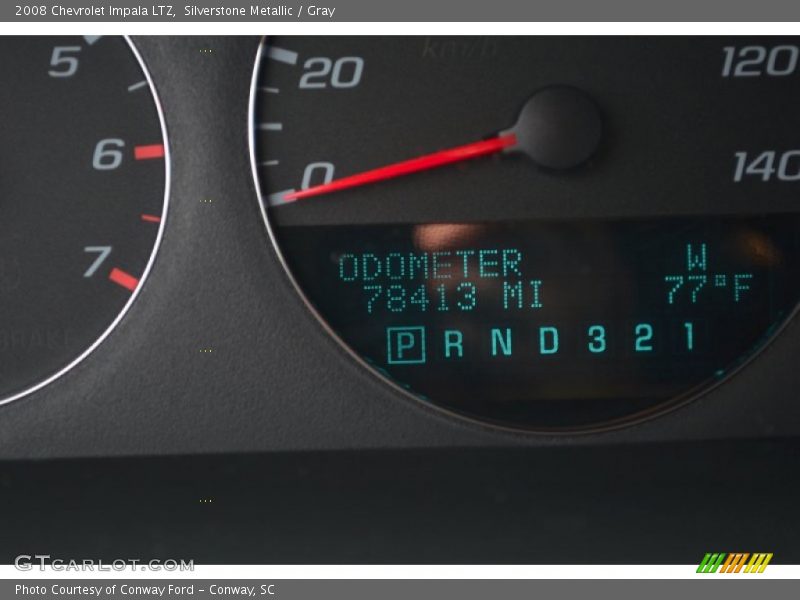 Silverstone Metallic / Gray 2008 Chevrolet Impala LTZ