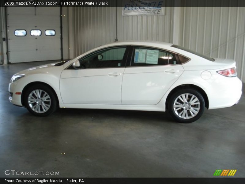 Performance White / Black 2009 Mazda MAZDA6 s Sport