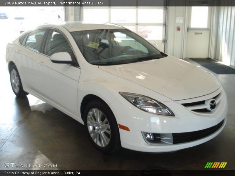 Performance White / Black 2009 Mazda MAZDA6 s Sport