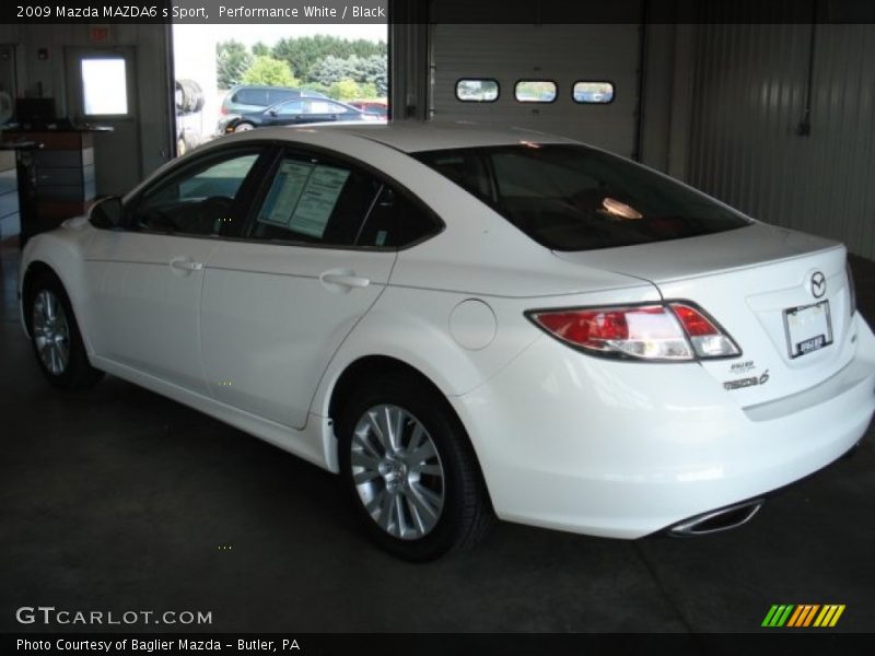 Performance White / Black 2009 Mazda MAZDA6 s Sport