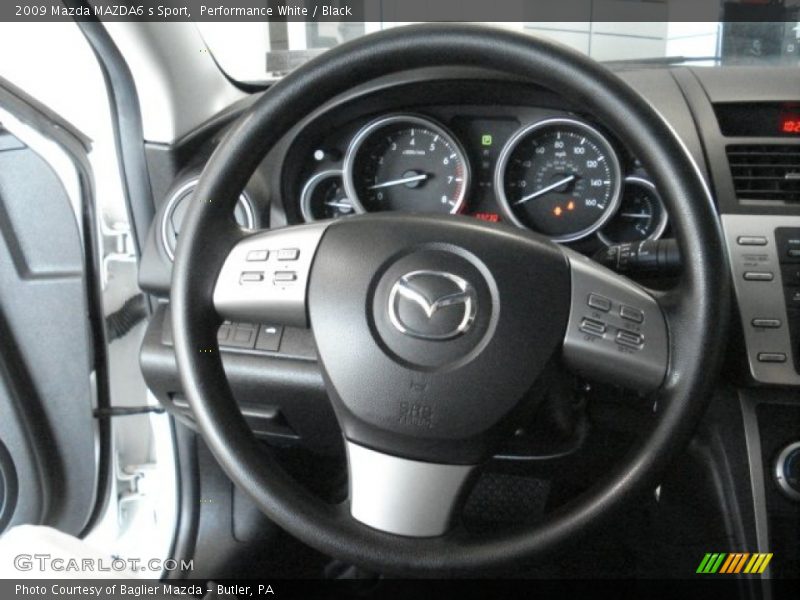 Performance White / Black 2009 Mazda MAZDA6 s Sport
