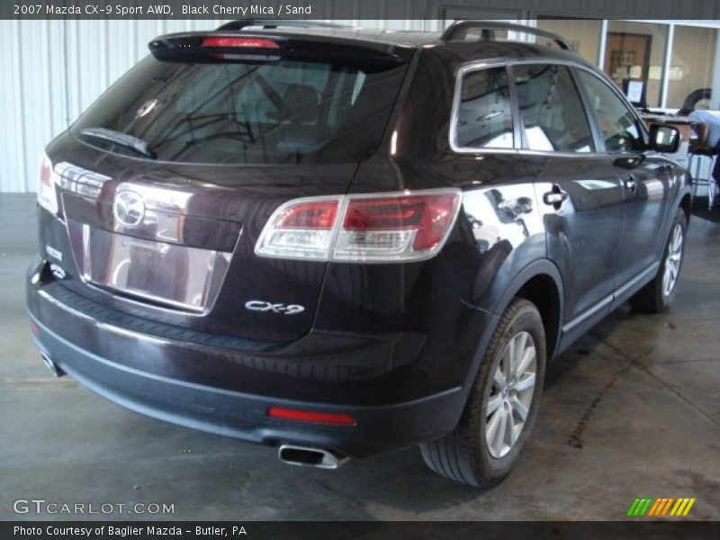 Black Cherry Mica / Sand 2007 Mazda CX-9 Sport AWD