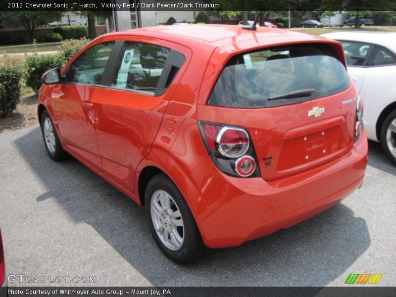 Victory Red / Dark Pewter/Dark Titanium 2012 Chevrolet Sonic LT Hatch