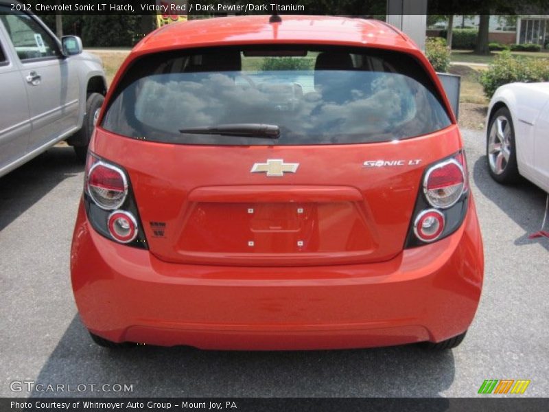 Victory Red / Dark Pewter/Dark Titanium 2012 Chevrolet Sonic LT Hatch