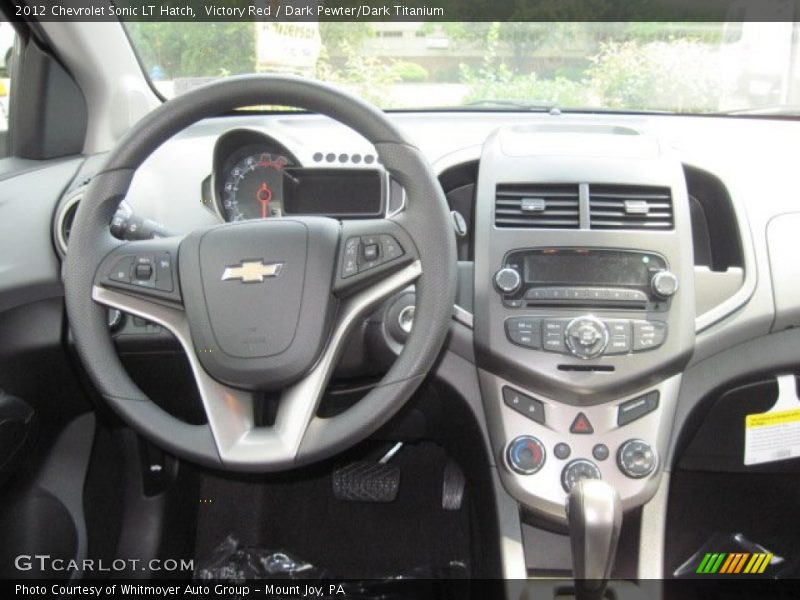 Victory Red / Dark Pewter/Dark Titanium 2012 Chevrolet Sonic LT Hatch