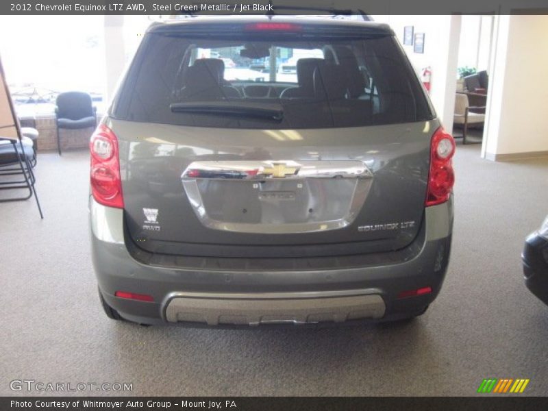 Steel Green Metallic / Jet Black 2012 Chevrolet Equinox LTZ AWD